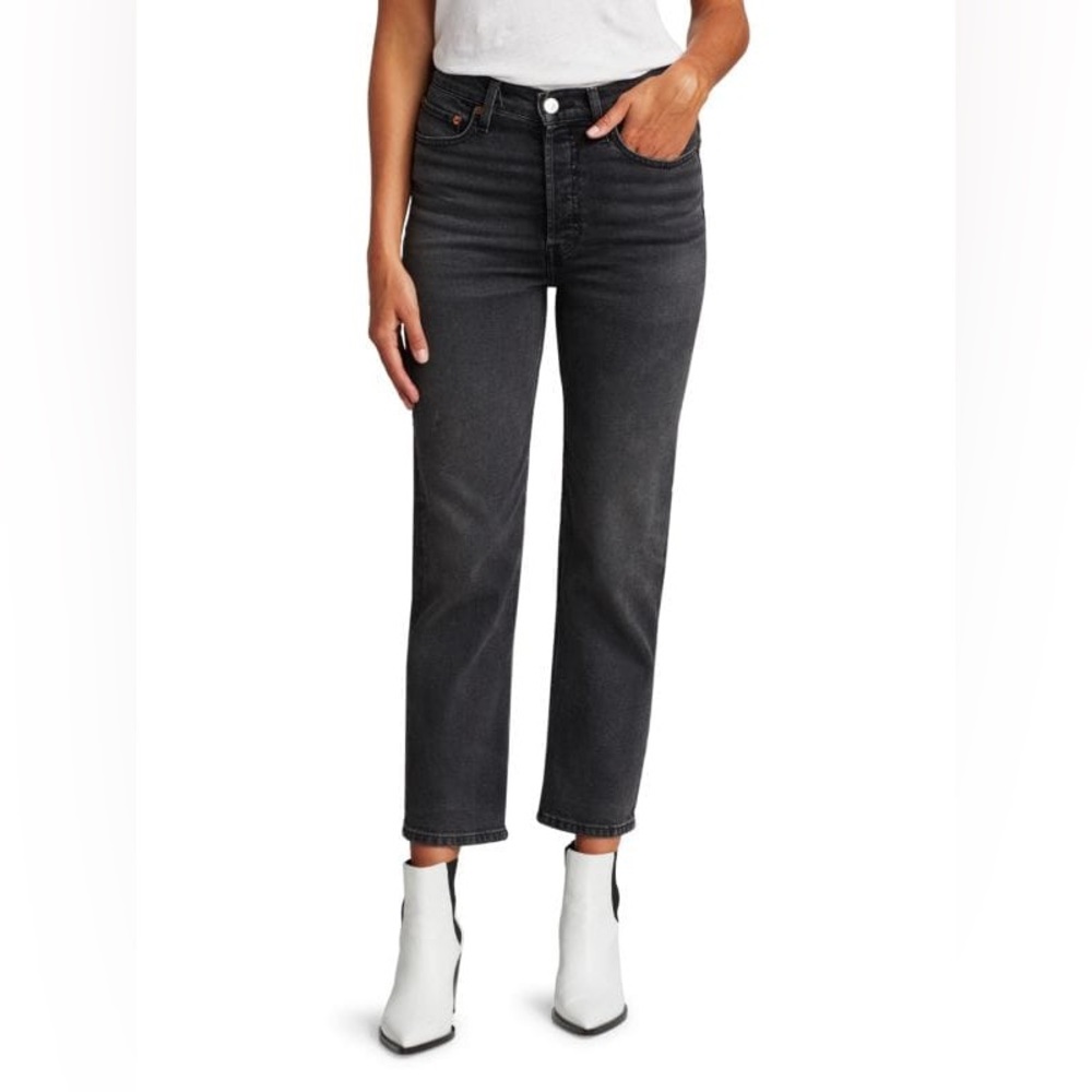 Re/done 70s Ultra High-Rise Straight Jeans
